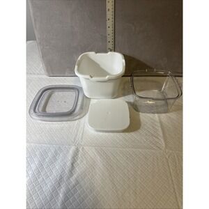 Pampered Chef 1 Qt Cool & Serve Bowl with Lid  with freezer pack